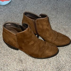 Brown booties
